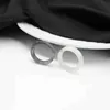 Bandringe 2pcs Harz Ring Mini ästhetischer Acrylring für Frauen Teenager und Mädchen stapelbarer Ring Q240427