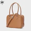 Sacs à bandouliers Designer Simple Caramel Street Tote Epsom Cow Leather Femmes Hands sac à main