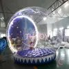 Inflatables outdoor games activities 4m dia (13.2ft) with blower custom made inflatable Christmas snow globe with light clear christmas dome tent
