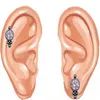 Studörhängen 1pc Opal Lip Studs F136 Titanium Brosket Zirkon Extern Spiral Body Piercing Smyckesgåvor för kvinnor