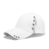 Ball Caps Fashion Hip Hop Cotton Baseball Cap Kreatywny pierścień pierścień punkowy dorosły swobodny solidny regulowany unisex hats gorras