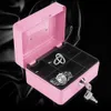Pink Safe Money Box Bargeld Münzregister Einsatz Tablett Kassierer Schublade Aufbewahrung mini tragbarer Stahl abschließbares Bargeld Sicherheitsbox 240422