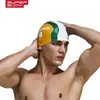 Summer Water Man Swimming Caps Silicone Boys Blue Bathing Cap masculino Profissional Profissional à prova d'água Venda 240426