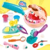 Çocuk Doktor Oyuncaklar Set Doctor Pretend Play Kit Set Oyunu Kızlar Erkek Diş Hekimi Diş Model Seti Çocuk Eğitim Oyuncak Hediyesi 240410