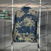xinxinbuy Men designer Coat Jacket mosaic Letter jacquard fabric denim sets 1854 long sleeve women Black Dark Blue green M-2XL