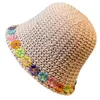 Bérets Crochet Bucket pour adolescente Spring Spring Camping tricot Floppy