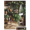 Other Furniture Solid Wood Ground Glass Flower House Greenhouse Fleshy Plant Sunshine Warm Room Frost-Proof Indoor Balcony Rack Garden Dhquw