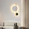 Wandlampen iwp moderne geometrische leichte Innenräume Kreative minimalistische Nachteisen -LED -Dekor Leuchte Wohnzimmer Gangstreppe Lampe