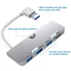 Rocketek Aluminum Aleya USB 3.0 Hub 3 Puertos Splitter con lector de tarjetas SD/TF para IMAC 21.5 27 Pro Slim Unibody Computer 240418