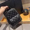 Mini designer femminile zaino di alta qualità di top di alta qualità classica caviale caviale diamond reticolo zaino studentesco zaino genuino in pelle simpatica da ragazza a spina con spalline