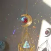 Decorazioni da giardino Crystal Wind Chime Diamond Diamond Prism sospeso Rainbow Chaser Lighting Tende per finestre a ciondolo Casa Decorazioni da giardino Catcher Dream Catcher