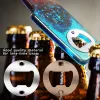 Abridores 50/25pcs kits de inserção de garrafa de garrafa diy, inserção de abridor de garrafas de cerveja, acessórios de peças de hardware de aço inoxidável para molde de resina