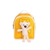 Zaino in tela fumettoni beer fumetts carino schoolbag bambini unisex mini asilo per bambini brank pacchetto sweet sweet sweet beaorfulfulfyback