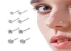 925 Sterling Silver Nose Stud For Woman Round Trend Zircon Nose Ring Body Piercing Jewelry Not Allergic Party Gift 2105077119399