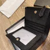Italian Designers Women Short Wallets Saffiano Cowhide Handbag Luxurys Bag Ladies Golden Letters High Capacity Wallet Coin Purse 11x10c Pcpl