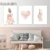 Custom Name Painting Poster Ballet Girl Art Prints Dancing Shoes Print Pictures Nursery Wall Baby Girls Room Decor 240426