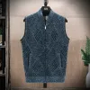 Sweaters Men's Wool Sweaters Vest Autumn Winter Fleece Warm Casual Zipper Cashmere Sleeveless Solid Sweater Knitted Veste Men Clothes