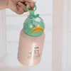 Bottiglie d'acqua tazza di paglia per bambini 304 in acciaio inossidabile anatra isolata fatturata rimbalzante con pancia grande portata