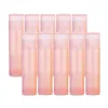 Makeup Brushes 4x10x 5G Empty Lipstick Tubes Refillable Lip Gloss Bottles Vials Pink