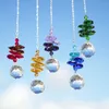 Décorations de jardin Crystals Pendants en verre Collection arc-en-ciel suspendue pour les pièces de lustre Favors de mariage à la maison ou au jardin DCO