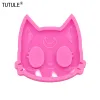 Stampi per gatto lucido Antifatti Antifatti Silicone Stampo DAG TAG KITTY KEYCHAIN UV UV per cottura in argilla in argilla in resina stampi in silicone