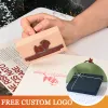 Handwerk personalisierter Stempel Custom Holzstempel Weddding Seal Stamp Logo für Einladung Schreibwaren benannte Name Geschäftszeit Branding