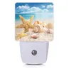 Wall Lamps Beach Night Lights Plug Into Sea Ocean Theme Starfish And Seashell Light Dusk To Dawn Indoor Plug-in Sleep