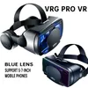 VRG PRO VR Realidade Virtual 3D Glasse Box Headset مع سماعات خوذة ستيريو مع التحكم عن بُعد للهاتف الذكي