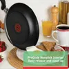 Köksredskap sätter initiativ nonstick set 18 bit ugnsäker 350f krukor och pannor diskmaskin röd