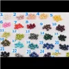 Pearl Twins Wholesale 25 couleurs 6-7 mm perles rondes dans les huîtres en eau salée akoya doubles cadeaux