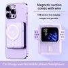 Cell Phone Power Banks Magnetic wireless 50000mah power pack with 22.5W ultra fast charging built-in display cable external battery J240428