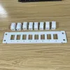 Tools 8Port 6 Shielded Patch Panel RJ45 Network 10G Ready Metal Housing ColorCoded Labeling for T568A and T568B Wiring