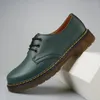 Zapatos casuales de alta calidad clásica pareja de encaje de encaje de cuero de corte bajo vestido de negocios de hombres de moda para hombres