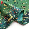 Army Green Luxury Natural Silk Scarf Women Spring Printed Bird 100% Real Silk Twill Scarves Wrap Shawl Square 50cm Bandana Lady 240412