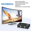 Nowy przełącznik KVM Dual Monitor kompatybilny HDMI 2 w 1 Out KVM przełącznik 4K 60 Hz Ultra HD Switch Share Drukarka Klawiatura Klawiatura Myszka dla HDMI przełącznik KVM