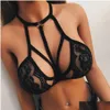 Camisoles Tanks Lace Bandage Lingerie Corset Push Up Bra Bralette Cage Strappy Bustier Womens Black Underwear Harness Tank Tops 4 2524 Otpyk