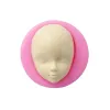 Moldes Face bebê Cabeça Silicone Sugarcraft Cupcake Baking Keychains Ferramentas de decoração de bolo de fontes de molde