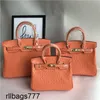 Handtassen platina struisvogelontwerper handtas tas modieus patroon draagbare een schouder schuine scheur met koehide dames oranje origineel logo gkkp hros echt leer