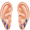 Studörhängen 1pc Opal Lip Studs F136 Titanium Brosket Zirkon Extern Spiral Body Piercing Smyckesgåvor för kvinnor