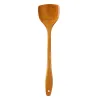 Ustensiles Bamboo et Wood Pheilles de cuisine chinoise Spatule 39cm Pan sans bâton longue manche en bois tour de cuisine outils de cuisson spatule