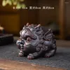 Tea Pets Recruiting Wealth Purple Sand Pixiu Set Accessories Table Decoration Pet