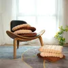 Yastık bisküvi şekli peluş yumuşak yaratıcı sandalye koltuk pedi dekoratif kurabiye Japon tatami arka kanepe yastıklar