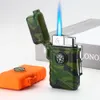 Billig fabrikspris Vattentät Pocket Butane Cigarett Mini Jet Torch Single Flame Lighter Waterproof With Compass