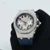 Unsere mechanische mechanische Moissanite Diamonds Watch mit Testerpass für VVS -Klarheit, die ebenfalls aus Edelstahl gefertigt wurde