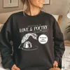 The Tortured Poets Department Sweatshirt Love and Poetry Merch Pullover Hoodie 1989 TTPD Music Woman Clothes Oversize Streetwear 240428