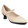 Scarpe eleganti casual tacchi corti bassi mary janes donna elegante pompe nude neri da ufficio festa di matrimonio comodo 2024 primavera