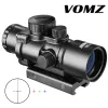 Optics Vomz 3.5x30 RVB Laser Sight Dot Dot Triilluminated Tactical Combo Compact Scope Fiber Optics Green Sight