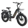 Figoo City 1000W 48V15AH Fat Tire Bike pliable à haute vitesse 45 km / h Bicycle électrique pour hommes et femmes