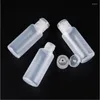 Storage Bottles 30pcs 10ml 20ml 30ml Plastic PE Flip Lid Lotion Squeezable Cosmetic Sample Container Travel Liquid Screw Cap Fill Vials