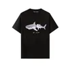 Nouveaux hommes T-shirts de haute qualité coton pur bactulé requin imprimer à manches courtes streetwear top femmes hommes vêtements mode t-shirt oversize t-shirt